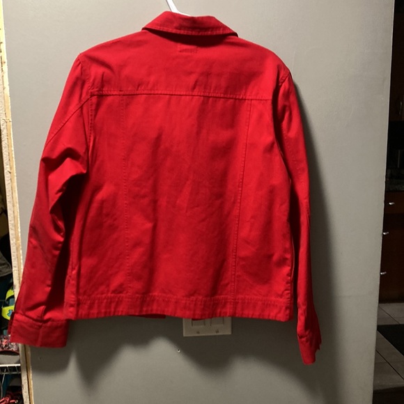 Cleo red jean jacket - Picture 2 of 4